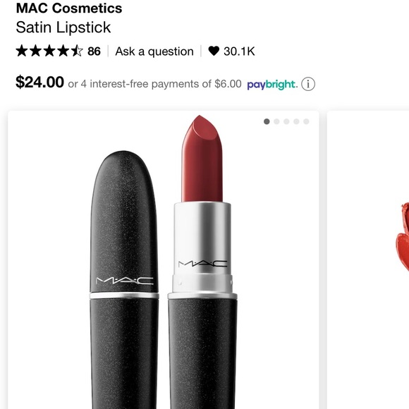 NEW MAC Amplified Creme lipstick in Dubbonet - Picture 4 of 5